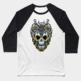 Mecha Skull S01 D97 Baseball T-Shirt